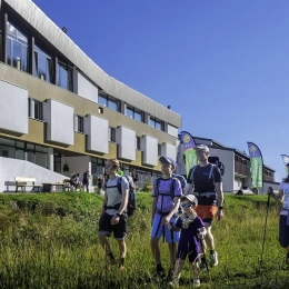 Départ randonnée en montagne