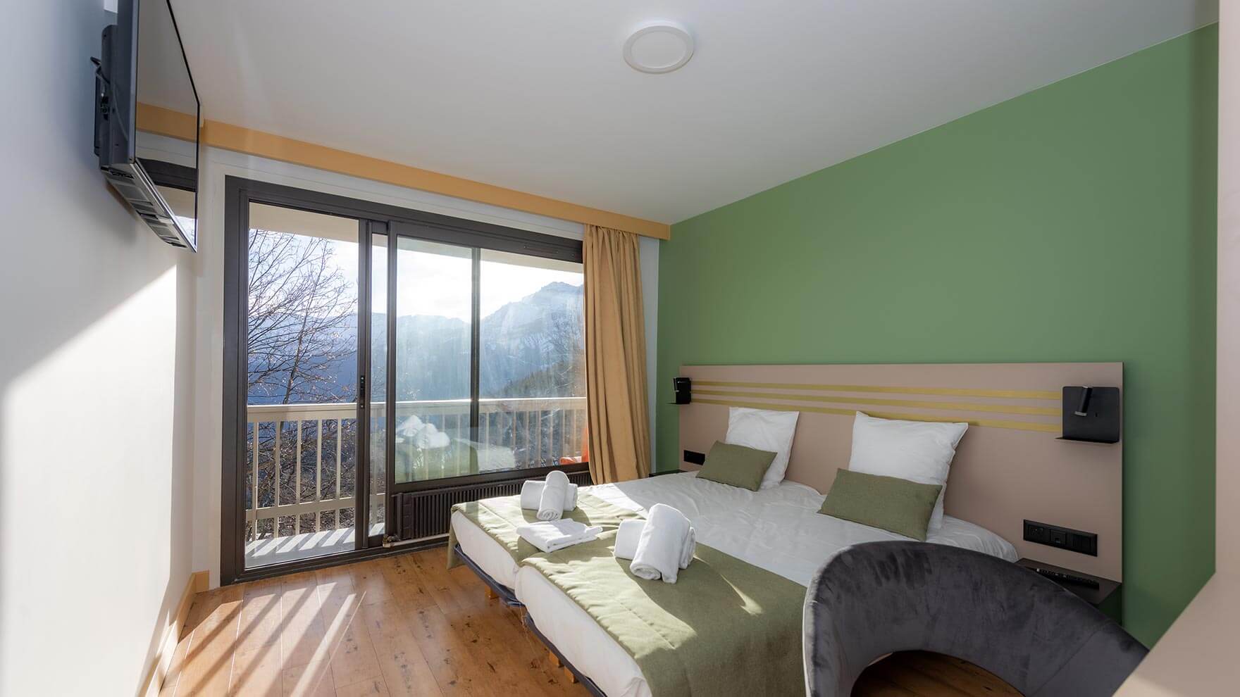 Chambre de l'hôtel VTF L'Ouka à Praloup